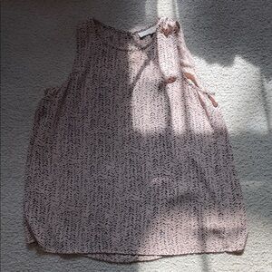 LOFT Blush Pink Sleeveless Printed Camisole